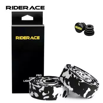 2 шт. Лента для руля велосипеда камуфляжная сверхлегкая нескользящая губка для шоссейного велосипеда с заглушками для руля велосипедные аксессуары чёрный