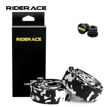 2 шт. Лента для руля велосипеда камуфляжная сверхлегкая нескользящая губка для шоссейного велосипеда с заглушками для руля велосипедные аксессуары чёрный