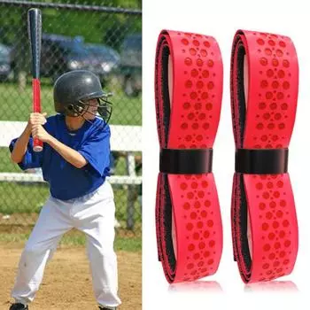 2 шт. лента для захвата бейсбольной биты 1,75 мм противоскользящая спортивная лента для гольфа синий/красный