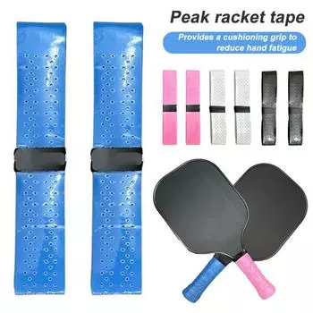 2 шт. лента для захвата весла Pickleball, обертка для захвата из искусственной кожи для ракетки Pickleball, нескользящая влагоотводящая ручка для весла, аксессуары для весла розовый