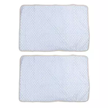 2 шт. Летняя охлаждающая наволочка для подушки, постельное белье для ночей, моющаяся, прочная, 67X45 см, способствует сну (Нет подушки) 2PCS