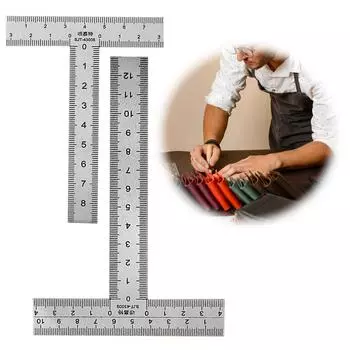 2 шт. линейка для черчения из нержавеющей стали Т-образная линейка для точного измерения каркаса здания