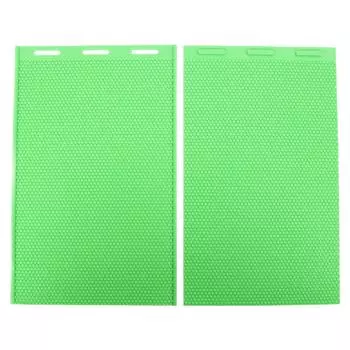 2 шт. Листы воска для пресса 5,4 мм Силиконовые Гибкие Листы Восковой Основы Пчеловодческое Оборудование для зелёный
