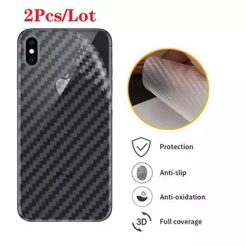2 шт./лот 3D мягкая задняя пленка из углеродного волокна для iPhone 12 11 Pro 8 7 6S 6 Plus XR XS Max Защитная пленка для экрана IPhone 11 Pro Max чистый