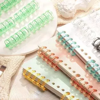 2 шт./лот, 5 отверстий, кольца для переплета с вкладышами, кольца для дневника с отверстиями, канцелярские принадлежности, держатель для переплета, кольца для переплета книг 2pcs