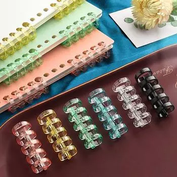 2 шт./лот 5 отверстий кольца для переплета листов отверстия дневник блокнот кольца канцелярские принадлежности держатель зажим для переплета книг кольца 2pcs