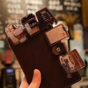 2 шт./лот, акриловые зажимы для времени кофе, школьные канцелярские товары