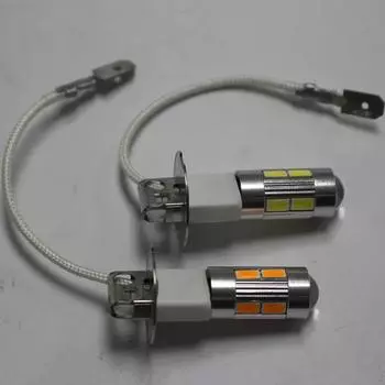 2 шт./лот автомобильный свет H3 светодиодный высокомощный длительный срок службы светодиодный противотуманный ходовой фонарь лампа 10SMD 5630 5730 супер яркий светодиодный автомобильный фонарь белый