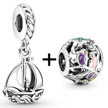 2 шт./лот Черепаха Осьминог Птица Очаровательные Бусы Подвеска Подходит Оригинальные Браслеты Diy Ожерелья Для Женщин Мужчин Ювелирные Изделия Подарок Специальное Предложение