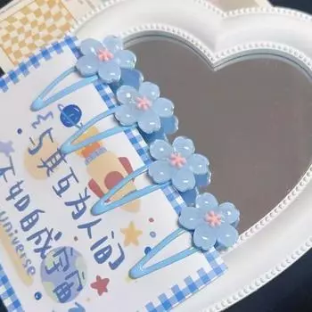 2 шт./лот Красивые невидимки Сакура Японские красочные заколки для волос с цветущей вишней Женские аксессуары для волос розовый