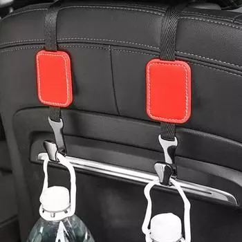 2 шт./лот крючки для автомобильных сидений, автомобильные металлические замшевые крючки, скрытые крючки для спинки сиденья 2pcs чёрный