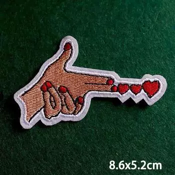 2 шт./лот нашивки, железные нашивки для одежды, вышивка, наклейка на одежду, вышитые нашивки для одежды, термоклеевые нашивки