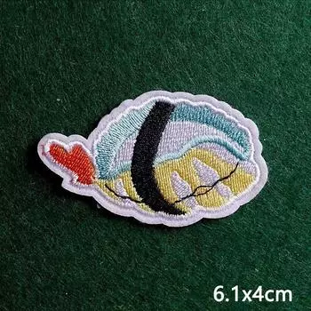 2 шт./лот нашивки, железные нашивки для одежды, вышивка, наклейка на одежду, вышитые нашивки для одежды, термоклеевые нашивки