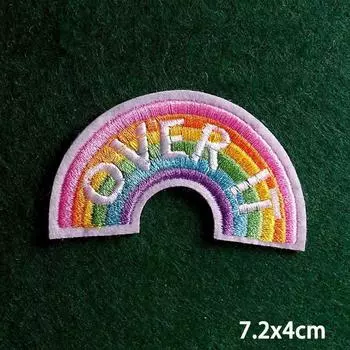 2 шт./лот нашивки, железные нашивки для одежды, вышивка, наклейка на одежду, вышитые нашивки для одежды, термоклеевые нашивки