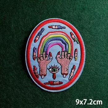 2 шт./лот нашивки, железные нашивки для одежды, вышивка, наклейка на одежду, вышитые нашивки для одежды, термоклеевые нашивки