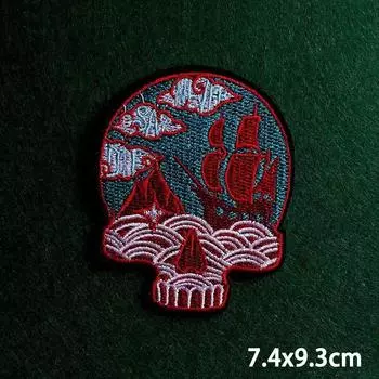 2 шт./лот нашивки, железные нашивки для одежды, вышивка, наклейка на одежду, вышитые нашивки для одежды, термоклеевые нашивки