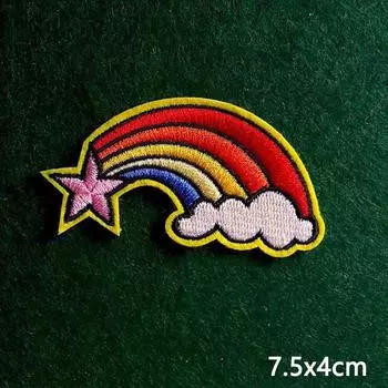 2 шт./лот нашивки, железные нашивки для одежды, вышивка, наклейка на одежду, вышитые нашивки для одежды, термоклеевые нашивки