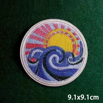 2 шт./лот нашивки, железные нашивки для одежды, вышивка, наклейка на одежду, вышитые нашивки для одежды, термоклеевые нашивки