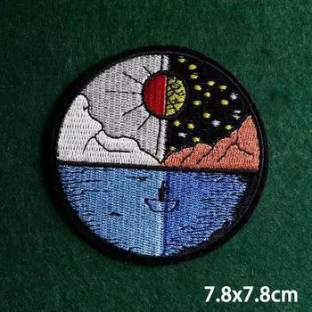 2 шт./лот нашивки, железные нашивки для одежды, вышивка, наклейка на одежду, вышитые нашивки для одежды, термоклеевые нашивки