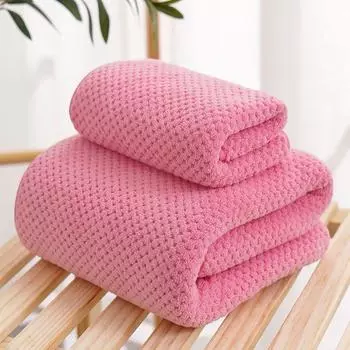 2 шт./лот, полотенца большого размера, банные полотенца из чистого хлопка, сильное водопоглощение, без ворса, без выцветания, быстросохнущие бытовые полотенца, приятные для кожи и мягкие one size синий