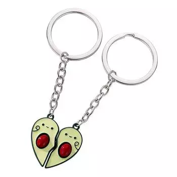 2 шт./лот прекрасный брелок для ключей пара влюбленных парные брелки подвески подарок на день святого валентина парный кулон сумка кулон