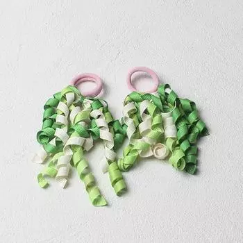 2 шт./лот, разноцветные вьющиеся ленты для волос для девочек и женщин, милые резинки для волос, детские держатели для хвостиков, эластичные ленты для волос синий