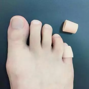 2 шт./лот силиконовый гель для защиты мизинца от мозолей и волдырей корректор мизинца гель для защиты косточки большого пальца ноги гелевый рукав