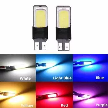 2 шт./лот T10 W5W 194 168 6 Вт светодиодный безошибочный COB номер Canbus клин боковой фонарь автомобильные фары лампа постоянного тока 12 В 2Pcs красный