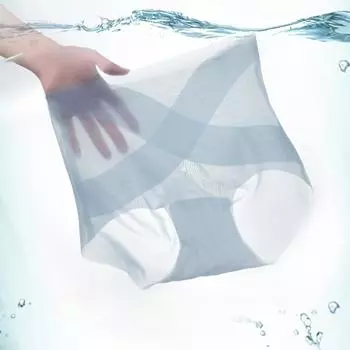 2 шт./лот ультратонкое нижнее белье для женщин Ice Silk с высокой талией бесшовные подтягивающие ягодицы дышащие треугольные женские трусики M