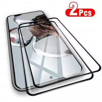 2 шт./лот, защищенное от падений супер закаленное стекло, полноэкранные защитные стекла для Redmi Note 13/13 Pro 4G 5G POCO C65 X6 M6 для XIAOMI 13 13T Xiaomi POCO M6 Pro чёрный