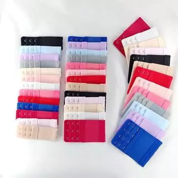 2 шт./лот, женское эластичное нижнее белье, удлинители бюстгальтера, 3 ряда * 2/3/4 пряжки, бюстгальтеры, удлиненные крючки, регулируемый ремень, интимные аксессуары 3 Rows 2 Buckles красный