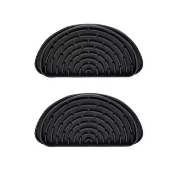 2 шт. лоток для диспенсера для воды, простая установка, конструкция с углублением, противоскользящая силиконовая пластина с защитой от разливов, поддон для сбора капель A чёрный