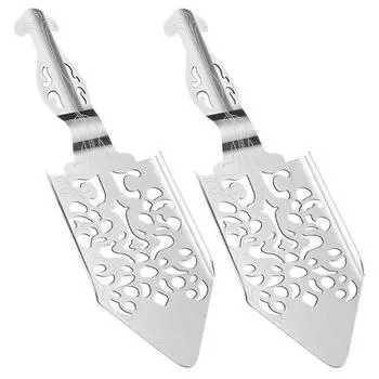 2 шт. ложка для абсента из нержавеющей стали с прорезями для кубиков сахара фильтр для льда решетка для кофейных напитков аксессуары для бара 16.00X4.10X0.50CM серебряный