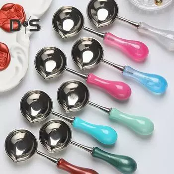 2 шт. ложка для печати воска, ложка для плавления воска, термостойкий винтажный конверт, сделай сам, поделка, приглашения на свадьбу, ложка для подогрева печати воска фиолетовый