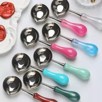 2 шт. ложка для печати воска, ложка для плавления воска, термостойкий винтажный конверт, сделай сам, поделка, приглашения на свадьбу, ложка для подогрева печати воска фиолетовый