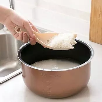 2 шт. Ложки для сушки риса в форме полоски Слив воды Экологичные удобные многофункциональные артефакты кухонные гаджеты белый