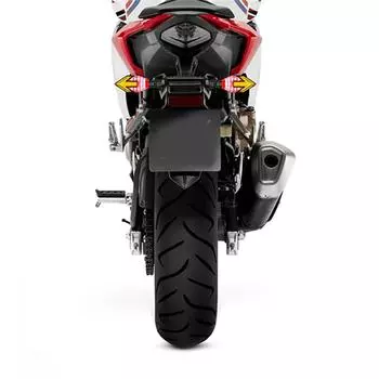 2 шт. M10 мотоциклетный светодиодный указатель поворота янтарный свет 12 В плавный последовательный свет стрелки универсальные мото указатели поворота чёрный