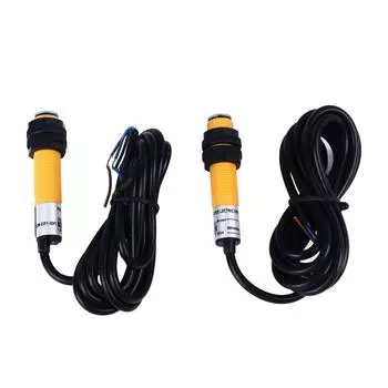 2 шт. M12 фотоэлектрический переключатель PNP DC нормально открытый быстрый индукционный датчик приближения со светодиодным индикатором