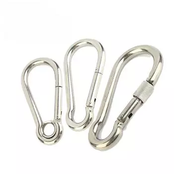 2 шт. M4 M5 M7 M8 M9 M10 M11 карабин из нержавеющей стали 304, карабин с карабином с гайкой и замком 4X40