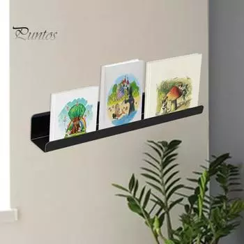 2 шт. Магнитная книжная полка для белой доски, многоразовая металлическая подставка для дисплея с сильным магнитным полем, плавающий держатель для книг чёрный