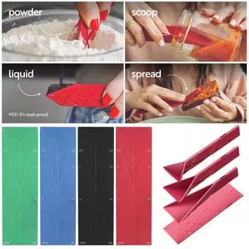 2 шт. Магнитная мерная ложка разных размеров 3-в-1 мерная ложка для влажных синий