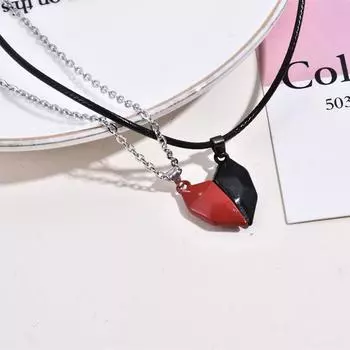 2 шт. магнитное парное ожерелье колье любовник сердце подвеска на расстоянии ожерелье для женщин ювелирные изделия подарок на день Святого Валентина