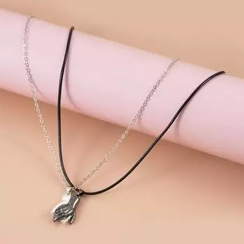 2 шт. Магнитное притяжение двойные ожерелья подвески для женщин романтические украшения из нержавеющей стали цепочка свадебное ожерелье подарок лучшей подруге золотой