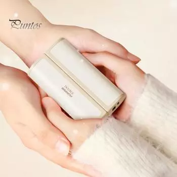 2 шт. Магнитные перезаряжаемые грелки для рук 6000 мАч электрическая грелка для рук портативная карманная грелка для кемпинга на открытом воздухе охоты Raynauds светло-розовый