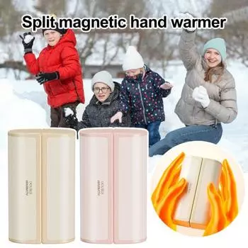 2 шт. Магнитные перезаряжаемые грелки для рук 6000 мАч электрическая грелка для рук портативная карманная грелка для кемпинга на открытом воздухе охоты Raynauds