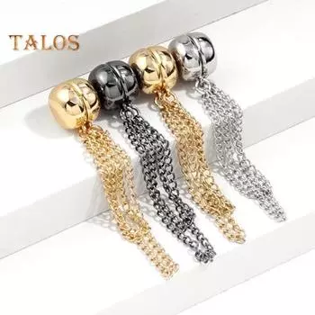 2 шт. Магнитные прищепки многофункциональные красочные броши для одежды цепочка кисточка дизайн зажимы для одежды аксессуары для одежды золотистый