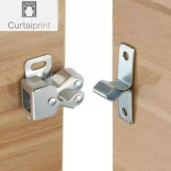 2 шт. магнитные защелки для шкафа, дверные стопоры, демпферный буфер с винтами, мебельная фурнитура золотой