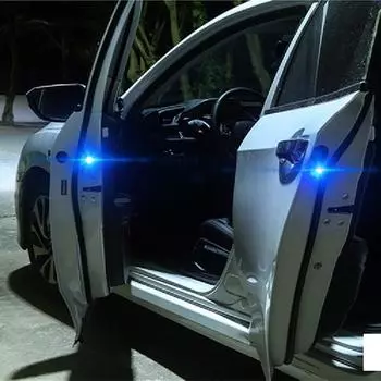 2 шт. Магнитный беспроводной 5-светодиодный предупреждающий фонарь для предотвращения столкновений при открытии двери для Hyundai ix35 iX45 iX25 i20 i30 Sonata, Verna, Solaris