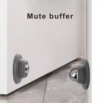 2 шт. магнитный дверной стопор без сверления, противоударный бесшумный дверной держатель для ванной комнаты, спальни, силиконовая дверная защелка, мотор прицепа для автодома, отсеки для лодки белый