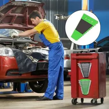 2 шт. магнитный органайзер для ключей для хранения инструментов, сильная магнитная фиксация, удерживает метрические ключи SAE, большой держатель инструментов для мастерской C